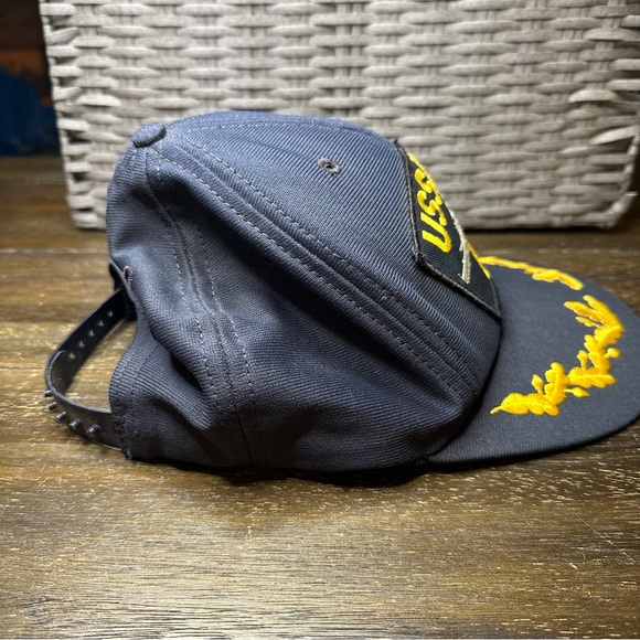 USS Iowa BB - 61 adjustable Navy Military Official Military Eagle Crest USA Hat - Picture 3 of 5